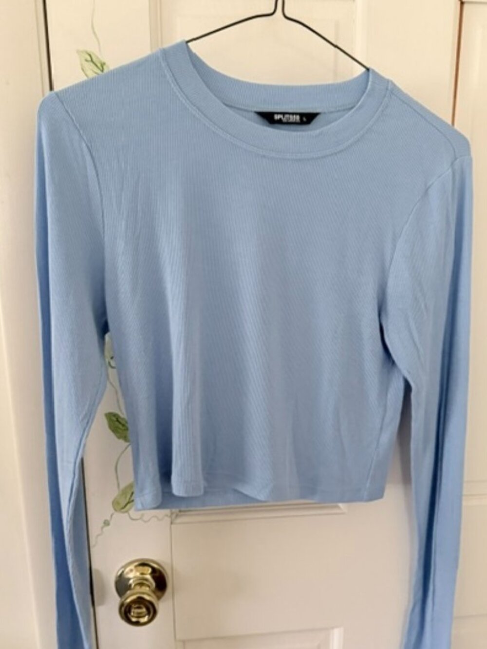 Louise Rib Long Sleeve Crop